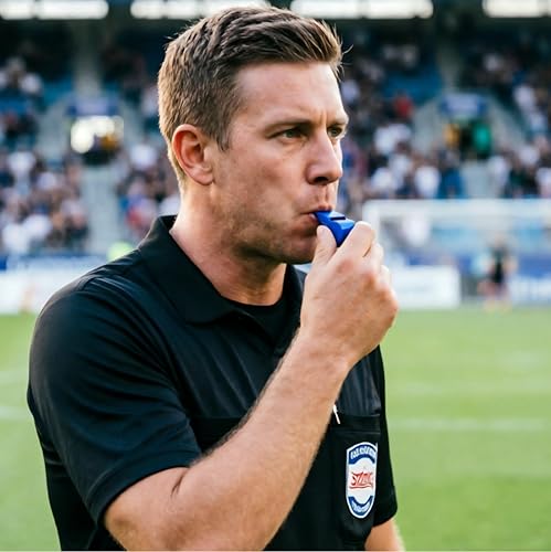 12 Packs Sports Whistles with Lanyard, for Coaches, Referees and Officials - color: Blue