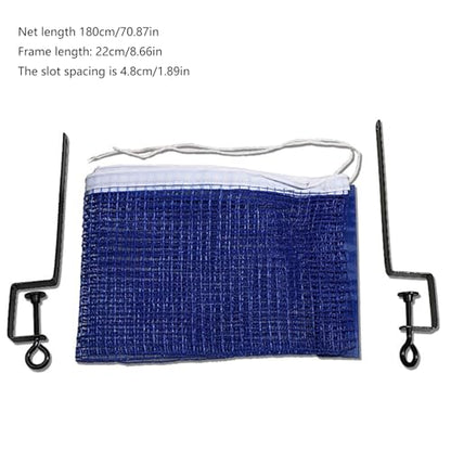 Simple Pingpong Net Replacement Table Tennis Net with Metal Bracket Easy Setups Pingpong Net Clip Training Game Accessorys