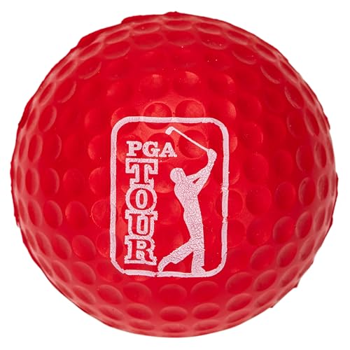 Franklin Sports PGA TOUR Indoor + Outdoor Foam Golf Balls - Kids + Adults Foam Golf Balls - Limited Flight - Includes Draw String Carry Bag - 12 Pack - Red, White + Blue