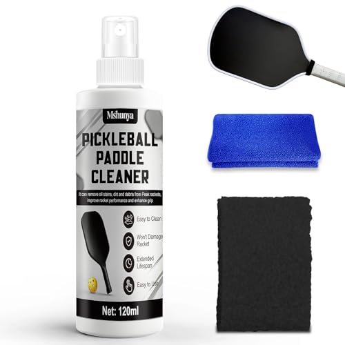 4.06 Oz Pickleball Paddle Cleaner, 5 * 7 * 1 Cm Pickleball Paddle Eraser, Includes a Towel to Remove Dirt and Sweat, Restoring the Shine to Your Racket's Surface. Suitable for All Rackets