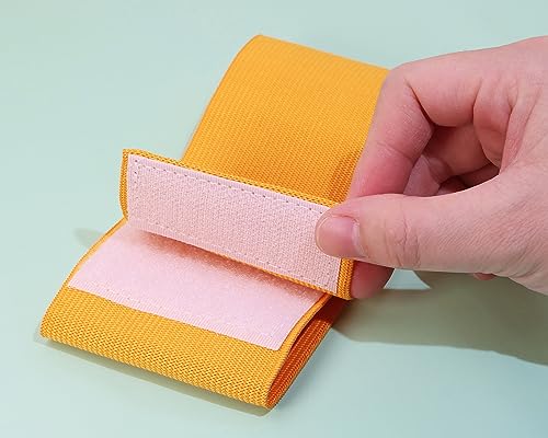 ONLYKXY 3PCS Captain Armbands 7x32.5CM/2.75x12.79inch Adjustable Leader Armband Team Sport Armband for Soccer Basketball Volleyball School Team Competition Coach Players Wrist Arm Bands - color: Dark Yellow