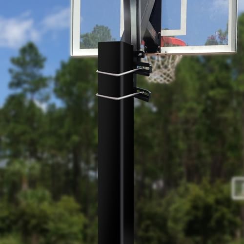 Basketball Hoop Light Bracket, Fit 5*5, 6*6, 6*8, 8*8, 8*12 Inch Square Pole, Fit Various LED Lights and with Solar Panel Install Location, Powerful & Durable, Easy Installation, LIGHTS NOT INCLUDED - size: Fit 5''x5'' square pole