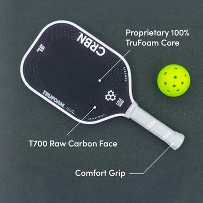 CRBN Pickleball - TruFoam Genesis - Carbon Fiber Pickleball Paddle - First-Ever 100% Foam Core Performance Paddle