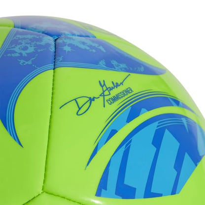 adidas Unisex MLS Soccer Ball - color: Green/Glory Blue/Solar Blue, size: 4