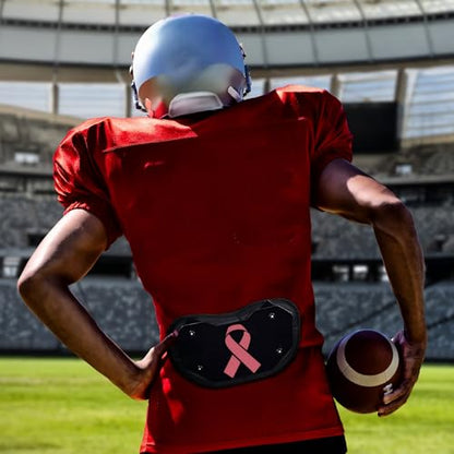 Civaner Football Back Plate Sport Lower Back Pads for Football Players Rear Protector for Youth - style: Pink Ribbon Style