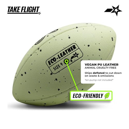 TAKE Flight Flag Football, Official Game Ball (ECO-Leather) - color: CLASSIC BROWN, size: PRO (SIZE 9)