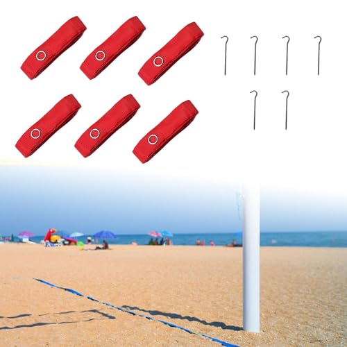 6 Pieces Beach Volleyball Lines Court Marker for Outdoor Activities Beach