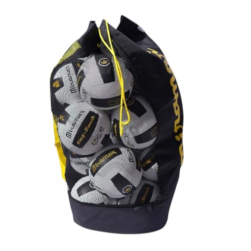 Miramar Extra Large Mesh Volleyball Bag with Drawstring, Heavy Duty Volleyball Ball Storage Bag, Breathable Volleyball Carry Bag for Practice and Beach Volleyball