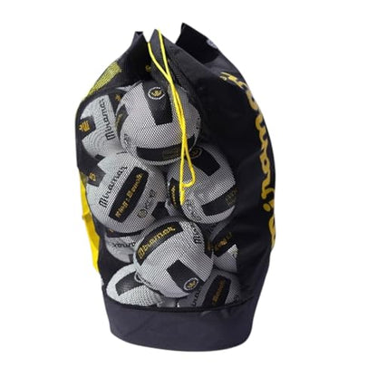 Miramar Extra Large Mesh Volleyball Bag with Drawstring, Heavy Duty Volleyball Ball Storage Bag, Breathable Volleyball Carry Bag for Practice and Beach Volleyball