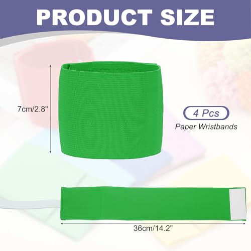 Soccer Captain Armband, Elastic Wrist Arm Bands Adjustable Player Team Leader Anti-Slip Badge Sports Accessories-Fit - color: Grass Green
