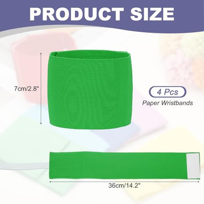 Soccer Captain Armband, Elastic Wrist Arm Bands Adjustable Player Team Leader Anti-Slip Badge Sports Accessories-Fit - color: Grass Green