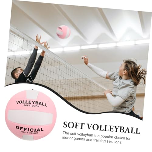 Inflatable Soft Volleyball Training Ball Standard Sports Ball for Indoor Outdoor Practice Accurate Control