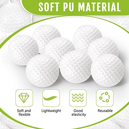 Junkin 80 Pcs Foam Golf Balls Practice Balls Realistic Feel and Flight Sport Training for Indoor or Outdoor Backyard Golf Training