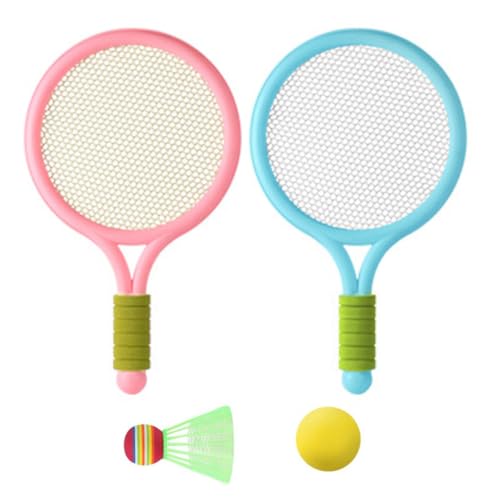 Tennis Ball and Racket Kids, Kids Tennis Racket Set Plastic Toddlers Badminton Racquet with Badminton Ball