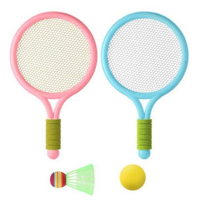Tennis Ball and Racket Kids, Kids Tennis Racket Set Plastic Toddlers Badminton Racquet with Badminton Ball