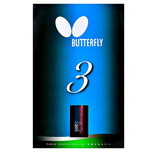 Butterfly B303FL Shakehand Table Tennis Racket - China Series - Racket and Case Set with A Combination Smooth & Pips-Out Rubber - Recommended for Beginning Level Players