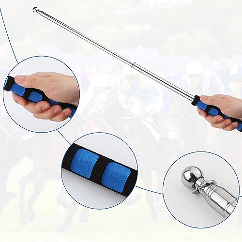 5pcs Horse Training Flags, Tour Guide Flag with 63 Inch Telescopic Flagpole Horse Training Equipment Telescopic Flag Poles Horse Flag Equestrian Training Flags