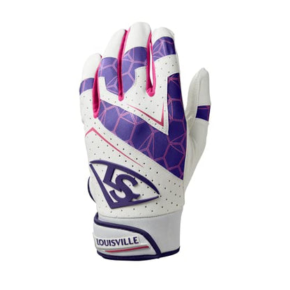 Louisville Slugger Youth Genuine 2.0 Batting Gloves - color: Purple, size: Large
