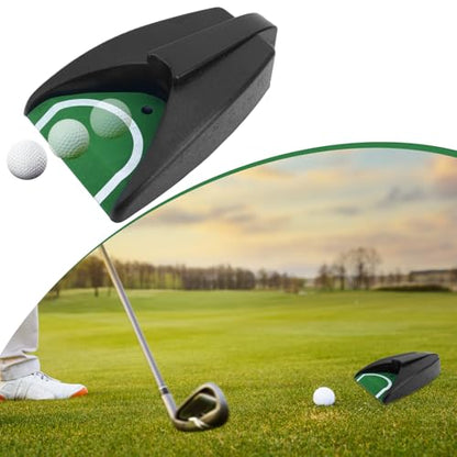 Golf Ball Return Putting Unit, Automatic Golf Ball Returner Putting Return Machine Battery-Powered (Not Included) for Indoor Outdoor Home Office Yard Practice