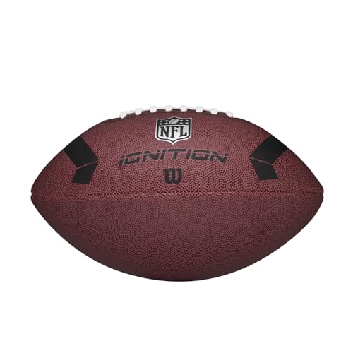 WILSON NFL Ignition Footballs - color: Brown, size: Junior - Ages 9-12, style: NFL Ignition