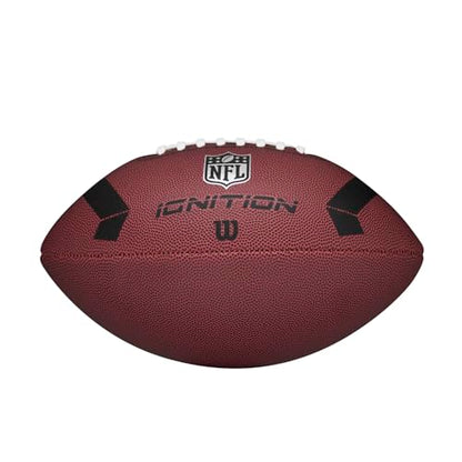 WILSON NFL Ignition Footballs - color: Brown, size: Junior - Ages 9-12, style: NFL Ignition