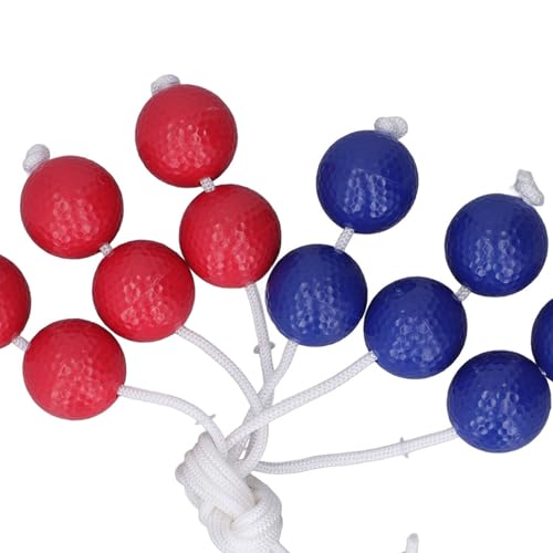 ZJchao Golf Ladder Toss Balls Golf Training Aid Tool 3 Red 3 Blue PE Material for Indoor Outdoor Practice with Durable Reliable Design