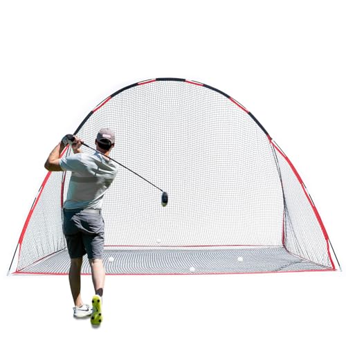Golf Net, 10 X 7 Ft Foldable Golf Practice Net with Side Barrier and Carrying Bag for Home Backyard Garage Practising Training Driving Chipping Swing - size: Golf Net Only