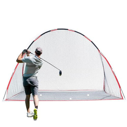 Golf Net, 10 X 7 Ft Foldable Golf Practice Net with Side Barrier and Carrying Bag for Home Backyard Garage Practising Training Driving Chipping Swing - size: Golf Net Only