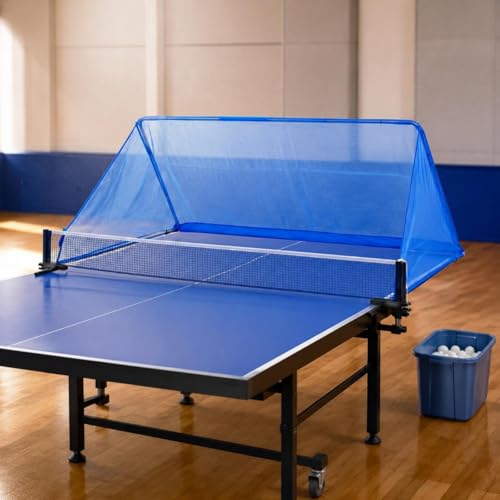 Milageto Table Tennis Return Net Easy to Install Table Tennis Ball Collector Frame Athletic Gear for Beginners