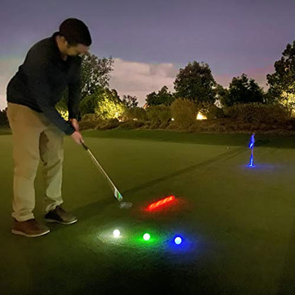 GoSports Light Up LED Golf Balls 12 Pack - Impact Activated with 10 Minute Timer