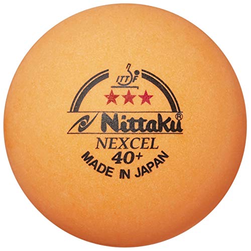 Nittaku NB-1150 Table Tennis Ball, Color 3 Stars, International Certified Ball, Pack of 3