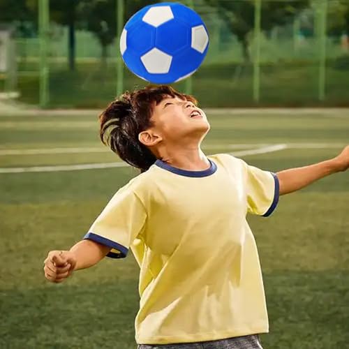 ABAJI Soccer Ball Size 3 4 5 Foam Outer Material Super Lightweight Bouncy Indoor Practice Training Boys Girls Gift Anti Exploded Indoor Come with Pump Needle - style: Size 3