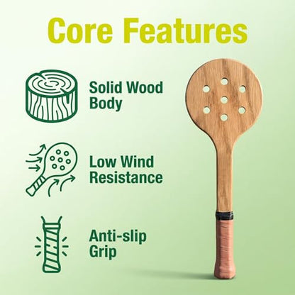 Wooden Tennis Racquet Wooden Tennis Training Racket for Beginners