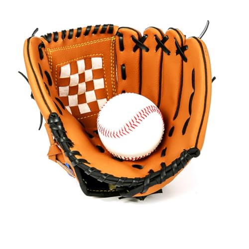 5-inch Thicken Pu Baseball Glove for Infielder and Pitcher, Softball Mitt Random Stitching, Youth Sports Training Glove for Boys and Random Color