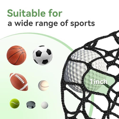 Golf Nets Practice，Sports Nets for Backyard Driving Real Golf Balls10ft to 60ft, Ball Stop Netting for Garage Swing Training, Indoor Outdoor Nylon Heavy Duty Soccer, Basketball, Pickleball Accessories - size: 20ft×50ft