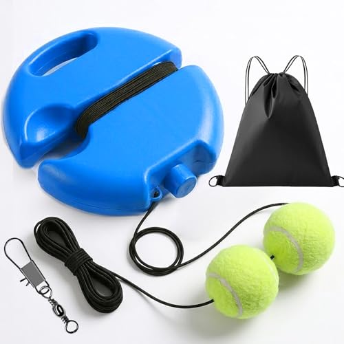 Tennis Buddy Trainer NextGen with Fillable Water Base - Portable Tennis Trainer Rebound Ball with Carry Bag & 2 Balls, Practice Equipment for Beginners, Backyard & Park (1)