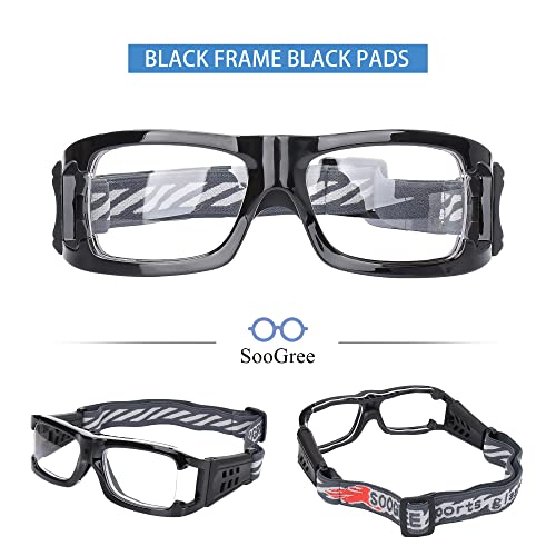 SooGree Sports Goggles Glasses for Men Womens,Racquetball Basketball Football Soccer Eye Protection Sport Eyeglasses