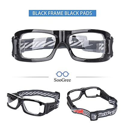 SooGree Sports Goggles Glasses for Men Womens,Racquetball Basketball Football Soccer Eye Protection Sport Eyeglasses