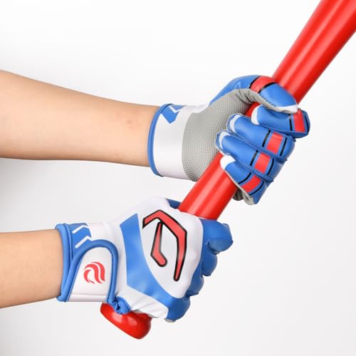 Goporoy Super-Grip Youth Baseball Batting Gloves for Kids, Ergonomic Design for Boys and Girls, Enhanced Protection & Optimal Performance