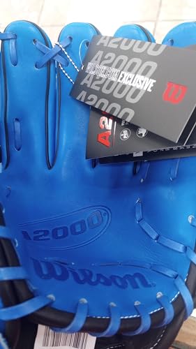 Wilson A2000 1786 Baseball Glove, Right Hand Throw, Infield Series - Exclusive Edition - color: Royal Blue/Black