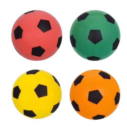 Silent Soccer Ball, Indoor Soccer Ball Training Ball High Density Foam Soccer Ball for Inside Home and Yard, Washable No Noise Soft and Safe Soccer Bouncing Ball Gift for Kids