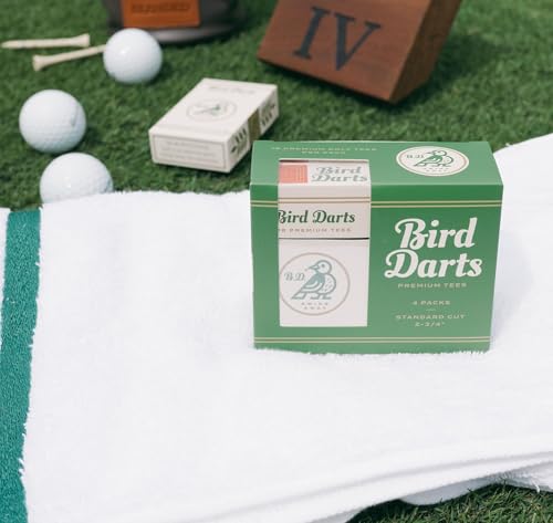 Premium Bamboo Wood Golf Tees, 18/72/180 Units (Packs of 18), 2 ¾ Golf Tees in Cigarette-Style Packaging, Durable, Biodegradable, Golf Tees Wood for Stylish Golfers - size: 72 Units (Pack of 4)