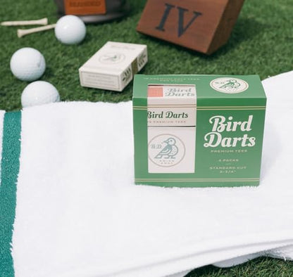 Premium Bamboo Wood Golf Tees, 18/72/180 Units (Packs of 18), 2 ¾ Golf Tees in Cigarette-Style Packaging, Durable, Biodegradable, Golf Tees Wood for Stylish Golfers - size: 72 Units (Pack of 4)