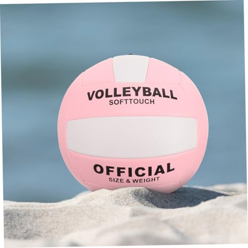 Abaodam 2pcs Soft Indoor Volleyballs Training Balls Comfortable Design 5# Size Standard Pu Material for Entrance Exam Practice and Sports Training