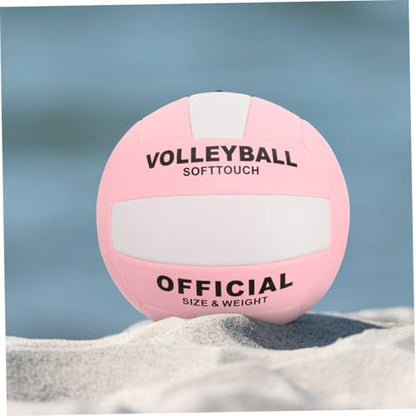 Abaodam 2pcs Soft Indoor Volleyballs Training Balls Comfortable Design 5# Size Standard Pu Material for Entrance Exam Practice and Sports Training
