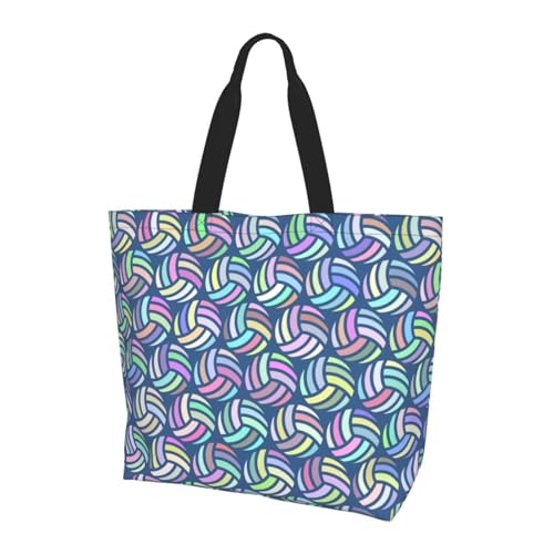 Sport Soccer Large Tote Bag Simple Casual Portable Shoulder Bags Reusable Grocery Handbag For Women Gym Travel