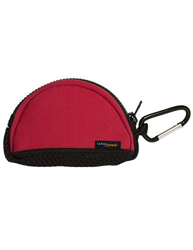 Mouthguard Case with Carabiner Clip - color: Maroon