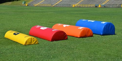 Fisher Athletic 42" x 12" x 6" Agility and Blocking Football Dummy, Step Over Football Dummies, Youth and Adult Training Equipment - color: Black