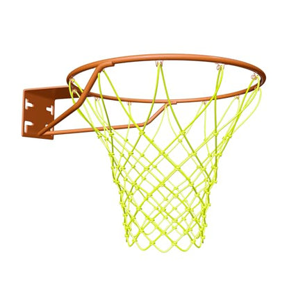 THUNDERBAY Reinforced Heavy Duty Breakaway Wall Mounted Basketball Rim,18 inch Basketball Rim Goal Replacement for Indoor Outdoor Walls - style: 18 Inch Solid Fixed