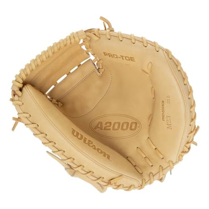 Wilson 2024 Classics Series A2000 Baseball Gloves - color: Blonde/Black, size: Catcher - 33.5"